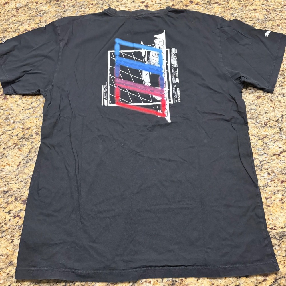 BMW M Motorsport T-Shirt Mens XXL Black Graphic Short Sleeve Tee